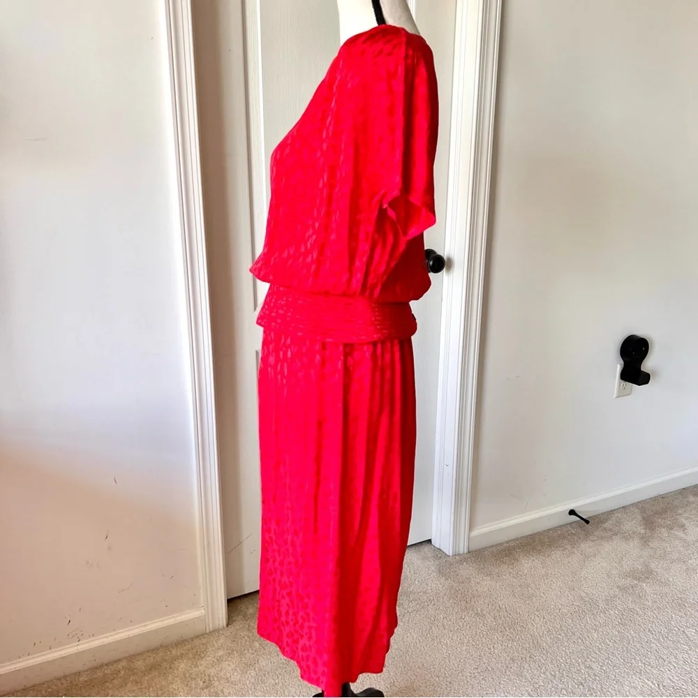 Vintage CHARLES BIANCO Italian Collection Silk Structured Skirt Set—SZ. 8